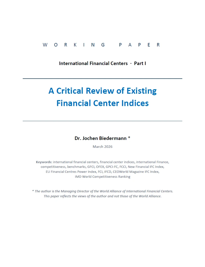 A Critical Review of Existing Financial Center Indices